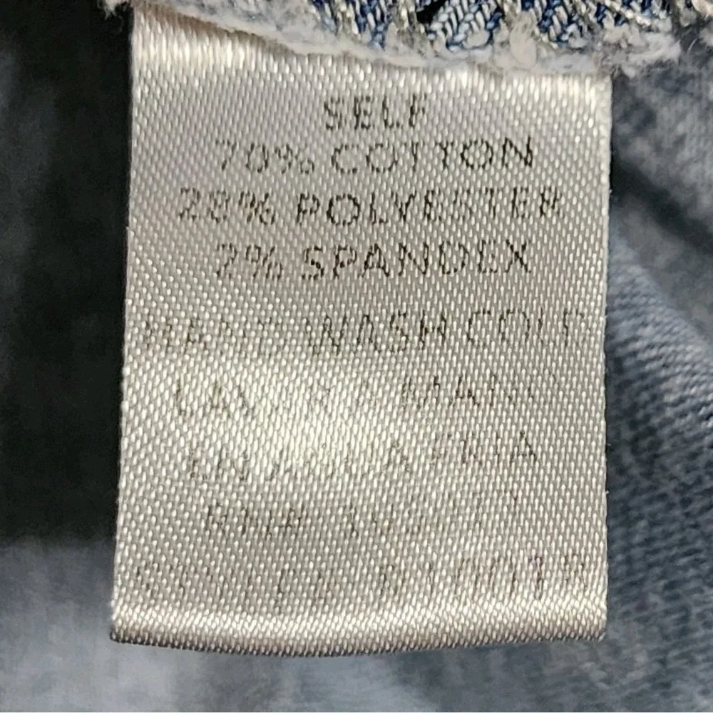Savanna Jane Women Blue Jean Denim Skirt Light‎ Blue Zip Back Womens Size Large